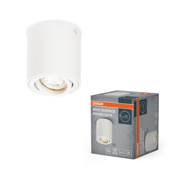 OSRAM Deckenleuchte LED SPOT SURFACE Round GU10 White 4099854446009