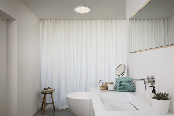 OSRAM LED Aussen-Deckenleuchte Orbis Disc 30CM 22W Click CCT IP44 Chrome Warm weiß,Kalt weiß 4099854446832