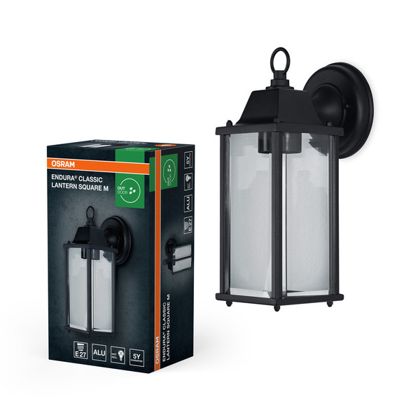 OSRAM Wandleuchte ENDURA CLASSIC LANTERN Square M E27 4099854447402