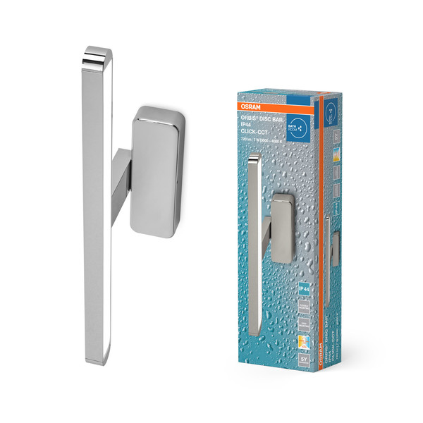OSRAM LED Deckenleuchte Orbis Disc Bar Bathroom Mirror 400mm Chrome Click-CCT IP44 Warm weiß,Kalt weiß 4099854447686