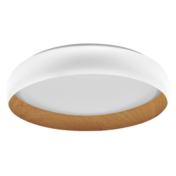 OSRAM LED Deckenleuchte Orbis Livia 520MM 36W 830 Click DIM White and Wood Decor Dimmbar Warm weiß 4099854448324