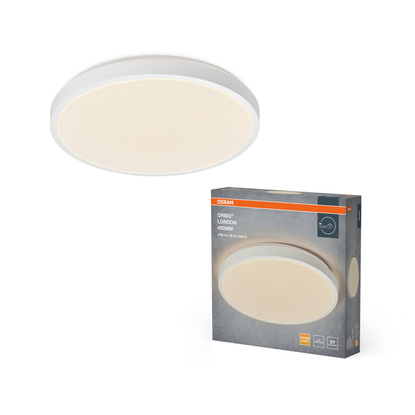 OSRAM LED Deckenleuchte ORBIS LONDON 480 mm 36W  830 WT Warm weiß 4099854448454