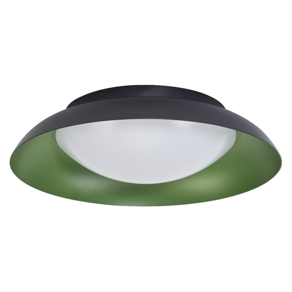 OSRAM LED Deckenleuchte Orbis Plate 310MM 19W 830 Click DIM Black and Green Dimmbar Warm weiß 4099854449864