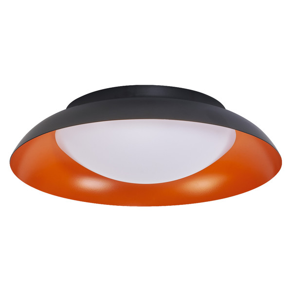 OSRAM LED Deckenleuchte Orbis Plate 310MM 19W 830 Click DIM Black and Orange Dimmbar Warm weiß 4099854449888