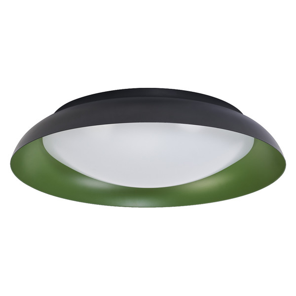 OSRAM LED Deckenleuchte Orbis Plate 480MM 45W 830 Click DIM Black and Green Dimmbar Warm weiß 4099854449987
