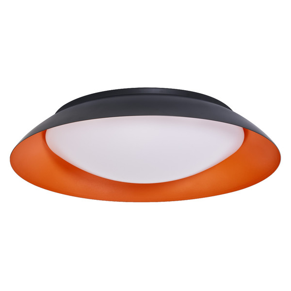 OSRAM LED Deckenleuchte Orbis Plate 480MM 45W 830 Click DIM Black and Orange Dimmbar Warm weiß 4099854450006