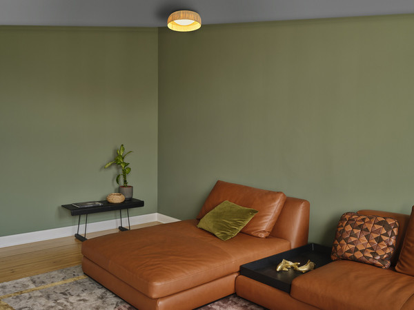 OSRAM LED Deckenleuchte Decor Bamboo Paper Ceiling 300 12W 830 Brown Warm weiß 4099854452741