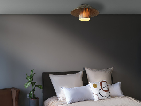 OSRAM Deckenleuchte Decor Bamboo Paper Hut Ceiling 400 E27 Brown 4099854452864