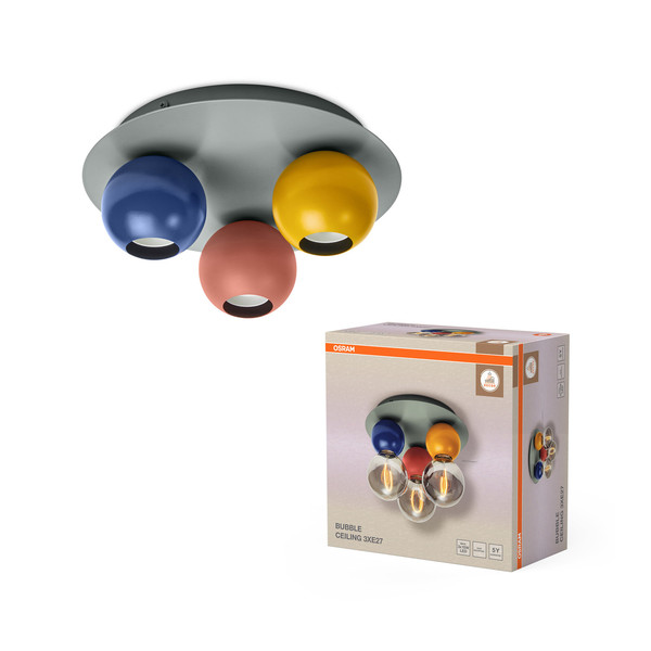 OSRAM Deckenleuchte Decor Bubble Ceiling 3XE27 Multicolor 4099854452949