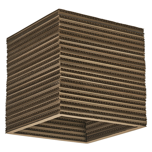 OSRAM Deckenleuchte Decor Cardboard Square Ceiling E27 Brown 4099854453281