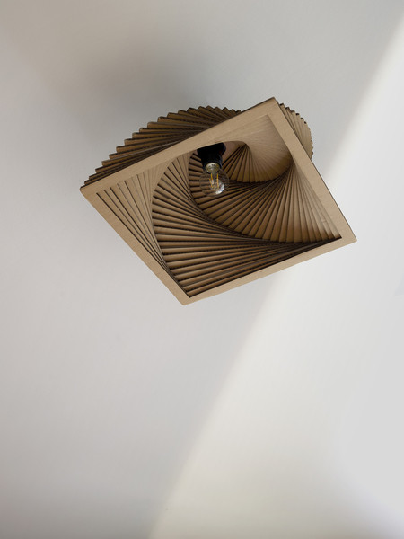 OSRAM Deckenleuchte Decor Cardboard Square Ceiling Turn E27 Brown 4099854453359