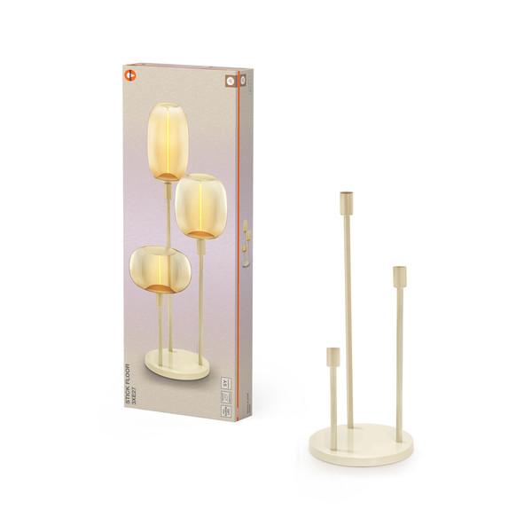 OSRAM Stehleuchte Decor Stick Floor Beige 3XE27 4099854453632