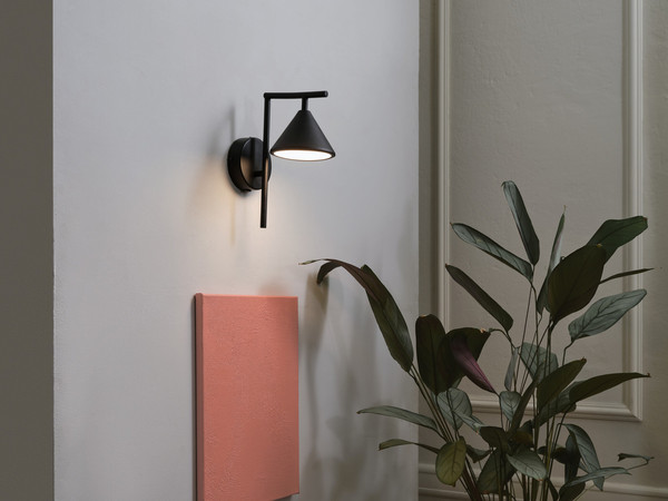 OSRAM LED Wandleuchte Decor Fuji Wall 5W 930 Black Warm weiß 4099854453717