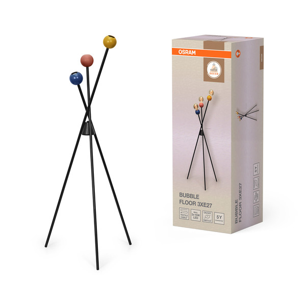 OSRAM Stehleuchte Decor Bubble Floor 3XE27 Multicolor 4099854453755