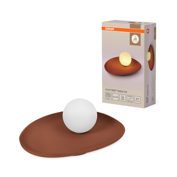 OSRAM Tischleuchte Decor Clay Nest Table 1XG9 Brown 4099854454097