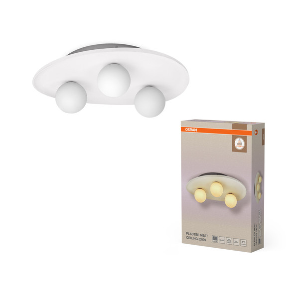 OSRAM Deckenleuchte Decor Plaster Nest Ceiling 3XG9 White 4099854454448