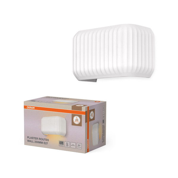 OSRAM Wandleuchte Decor Plaster Routes Wall 250 1XE27 White 4099854454509