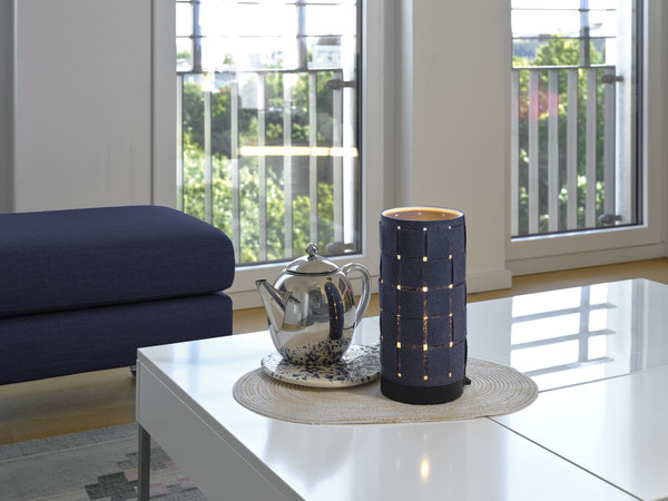 OSRAM Tischleuchte Decor Felt Weaving Tube Table E14 Dark Gray 4099854454523