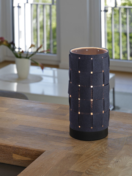 OSRAM Tischleuchte Decor Felt Weaving Tube Table E14 Dark Gray 4099854454523