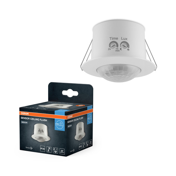 OSRAM Deckenleuchte SENSOR CEILING FLUSH IP20 360DEG IP20 WT 4099854454745