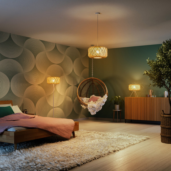 OSRAM Stehleuchte Decor Paper Bale Floor 1XE27 Beige 4099854454806