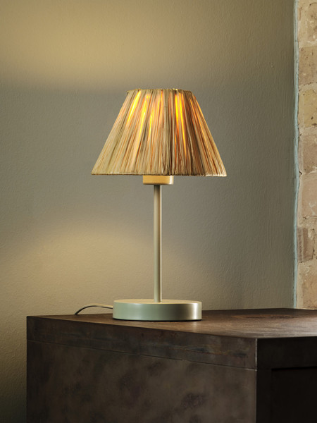 OSRAM Tischleuchte Decor Raffia Table E27 Green 4099854454967