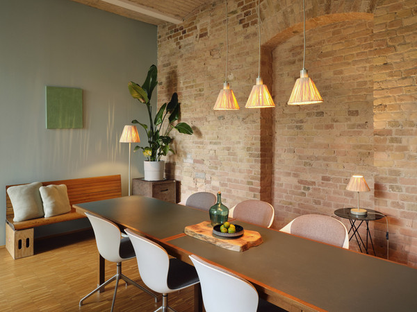 OSRAM Tischleuchte Decor Raffia Table E27 Green 4099854454967