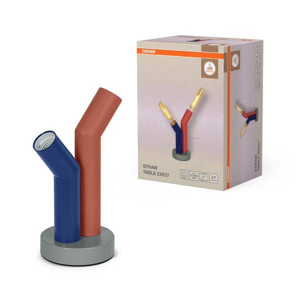 OSRAM Tischleuchte Decor Straw Table 2XE27 Multicolor 4099854455001