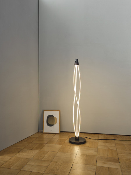 OSRAM LED Stehleuchte Decor Swirl Floor 22W 830 Touch DIM Dimmbar Warm weiß 4099854455025