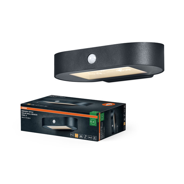 OSRAM LED Aussen-Wandleuchte Endura Style solar WALL Sensor Wall Sensor 4W 3000K Warm weiß 4099854455759