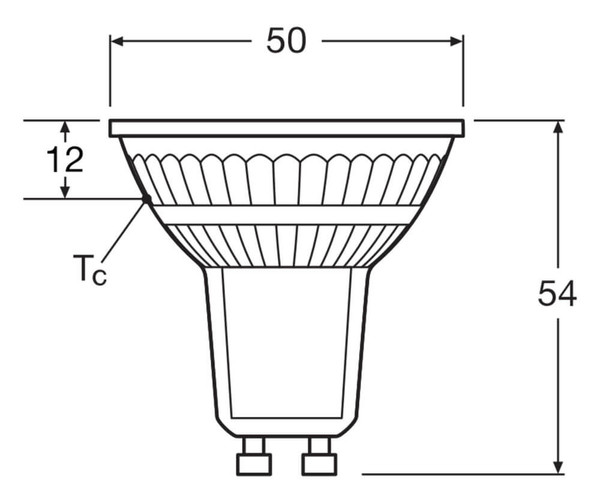 LEDVANCE LED Spot GU10 PAR16 120° P 3.1W 350lm Warmweiss 2700K wie 32W 4099854458088