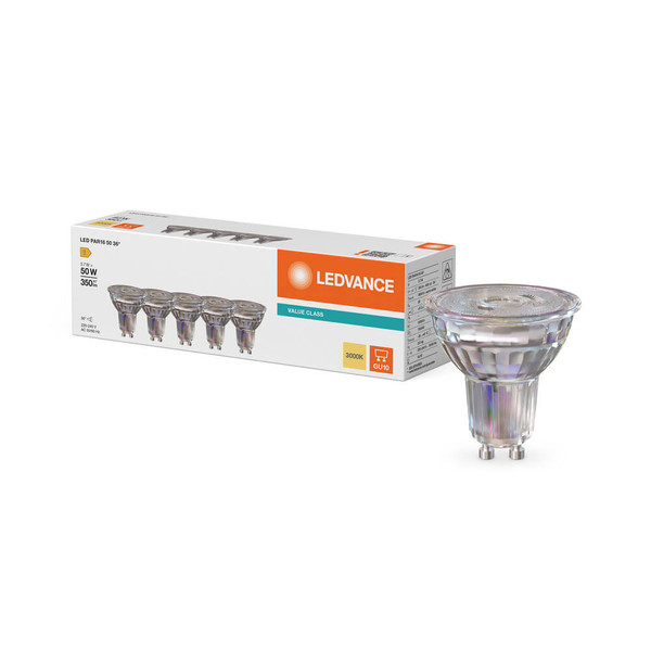 LEDVANCE LED Spot GU10 PAR16 36° P 3.7W 350lm Warmweiss 3000K wie 50W 4099854458224