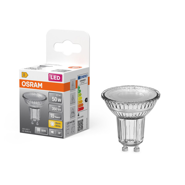 OSRAM LED Leuchtmittel LED STAR PAR16 3.7W 827 GU10 Warm weiß 4099854458606