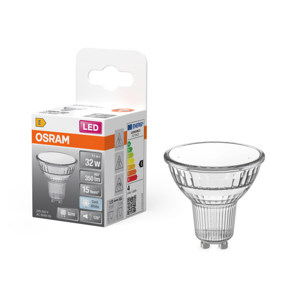 OSRAM LED Leuchtmittel LED STAR PAR16 3.1W 840 GU10 Neutralweiss 4099854458682
