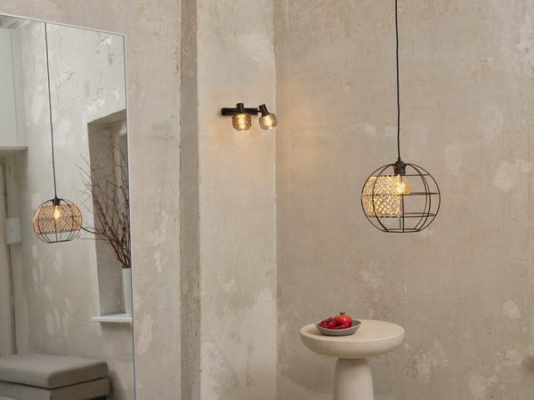 OSRAM Pendelleuchte Decor Cage Globe Pendant E27 Black 4099854458743