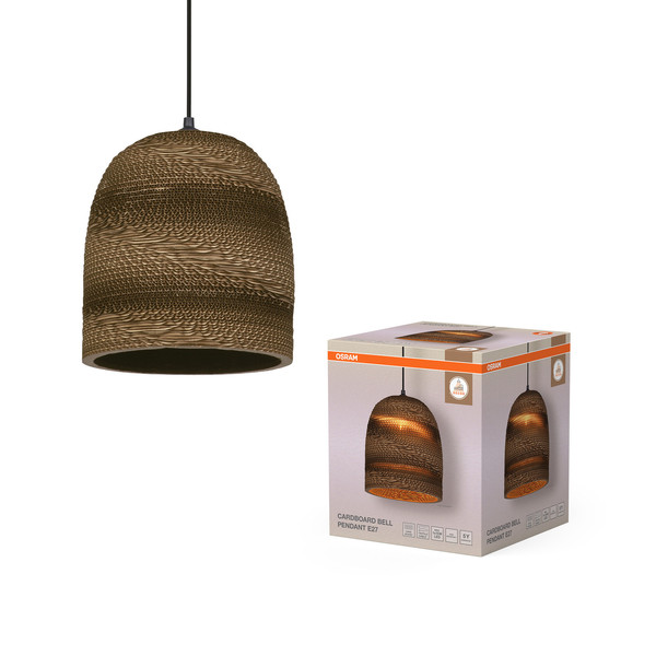 OSRAM Pendelleuchte Decor Cardboard Ball Pendant E27 Brown 4099854458828