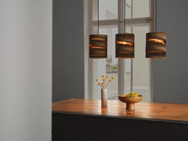 OSRAM Pendelleuchte Decor Cardboard Cylinder Pendant 3XE27 Brown 4099854458842