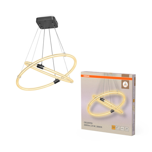 OSRAM LED Pendelleuchte Decor Celestio Pendant 21W 830 Click DIM Dimmbar Warm weiß 4099854458965
