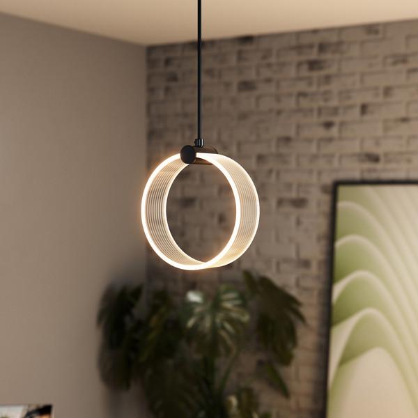 OSRAM LED Pendelleuchte Decor Circle 1XPendant PL 8W Click CCT Black Warm weiß,Kalt weiß,Kaltes Tageslicht 4099854458989