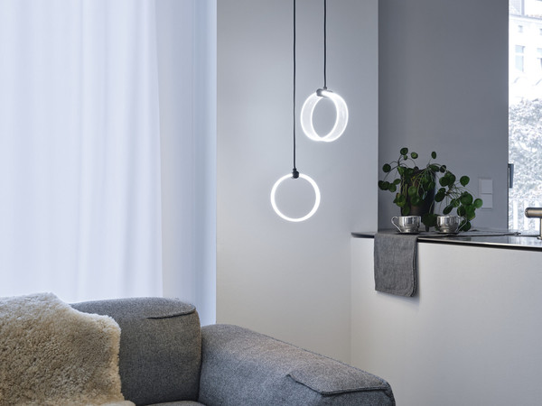OSRAM LED Pendelleuchte Decor Circle 2XPendant PL 14W Click CCT Black Warm weiß,Kalt weiß,Kaltes Tageslicht 4099854459009