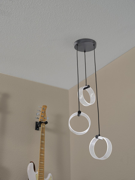 OSRAM LED Pendelleuchte Decor Circle 3XPendant PL 20W Click CCT Black Warm weiß,Kalt weiß,Kaltes Tageslicht 4099854459047