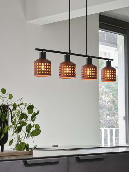 OSRAM Pendelleuchte Decor Clay Windows Pendant LN 4XE27 Brown 4099854459085