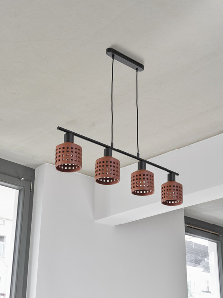 OSRAM Pendelleuchte Decor Clay Windows Pendant LN 4XE27 Brown 4099854459085