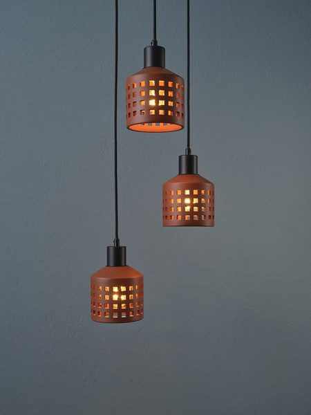 OSRAM Pendelleuchte Decor Clay Windows Pendant PL 3XE27 Brown 4099854459108