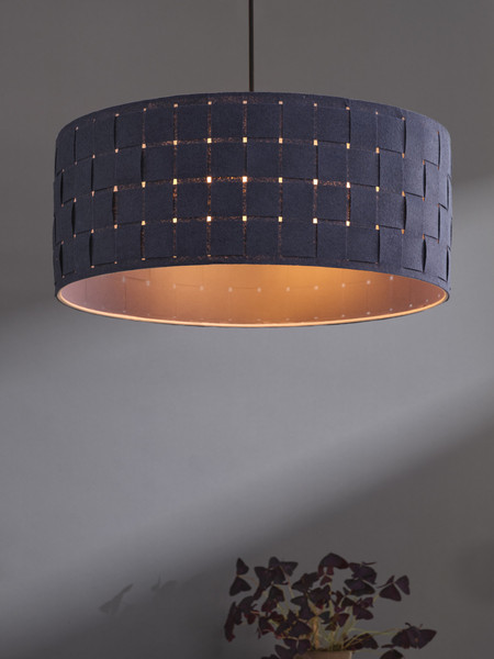 OSRAM Pendelleuchte Decor Felt Weaving Pendant 480 mm 3XE27 Dark Gray 4099854459382