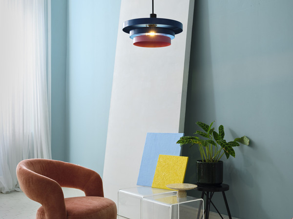 OSRAM Pendelleuchte Decor Layers Pendant E27 Blue 4099854460470