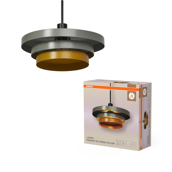 OSRAM Pendelleuchte Decor Layers Pendant E27 Green 4099854460494