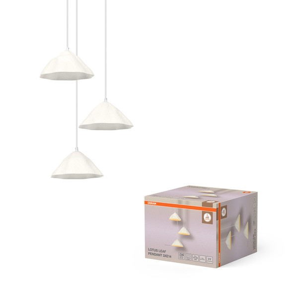 OSRAM Pendelleuchte Decor Lotus Leaf Pendant 3XE14 White 4099854460517
