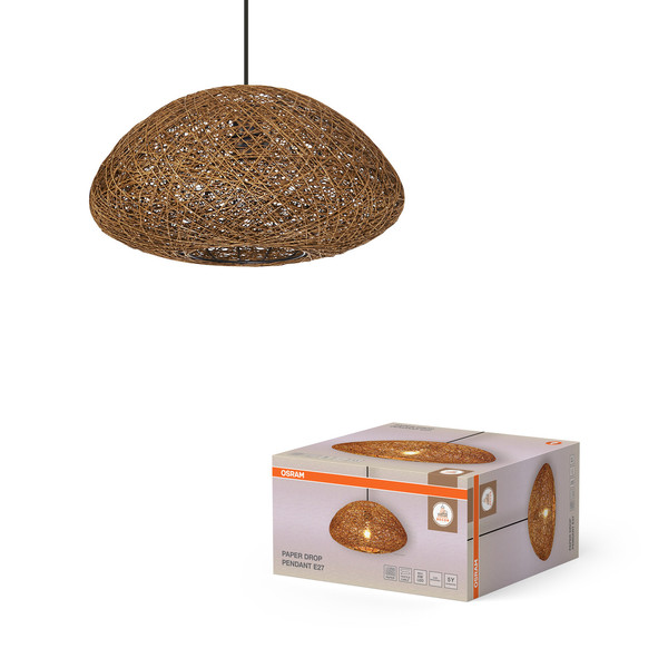 OSRAM Pendelleuchte Decor Paper Drop Pendant 1XE27 Beige 4099854460692