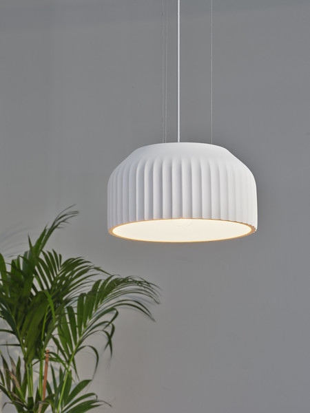 OSRAM Pendelleuchte Decor Plaster Routes Pendant 300 1XE27 White 4099854460913